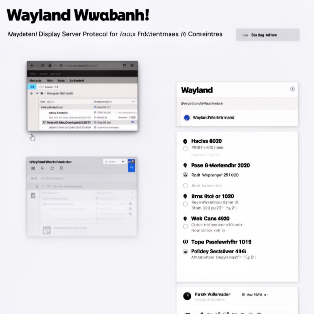 AI-generated illustration of Wayland
