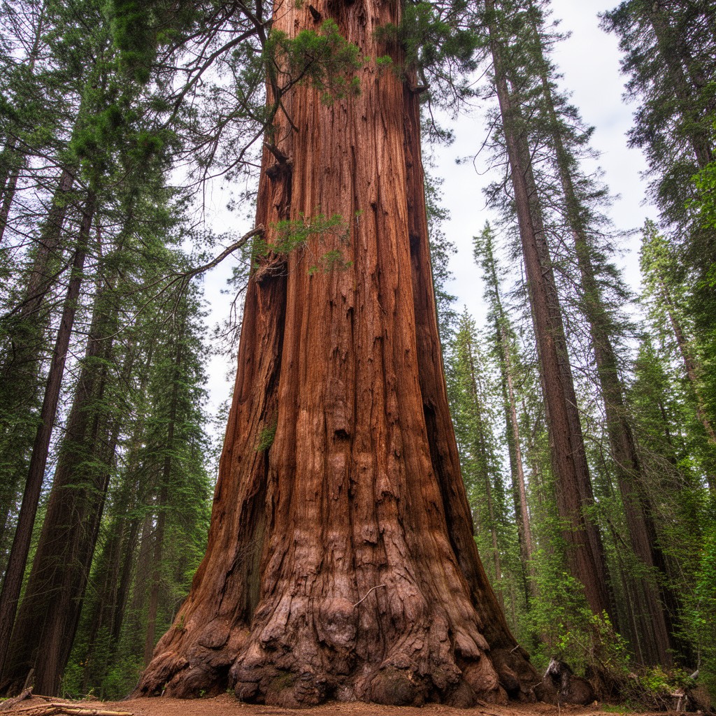 AI-generated illustration of giant sequoia