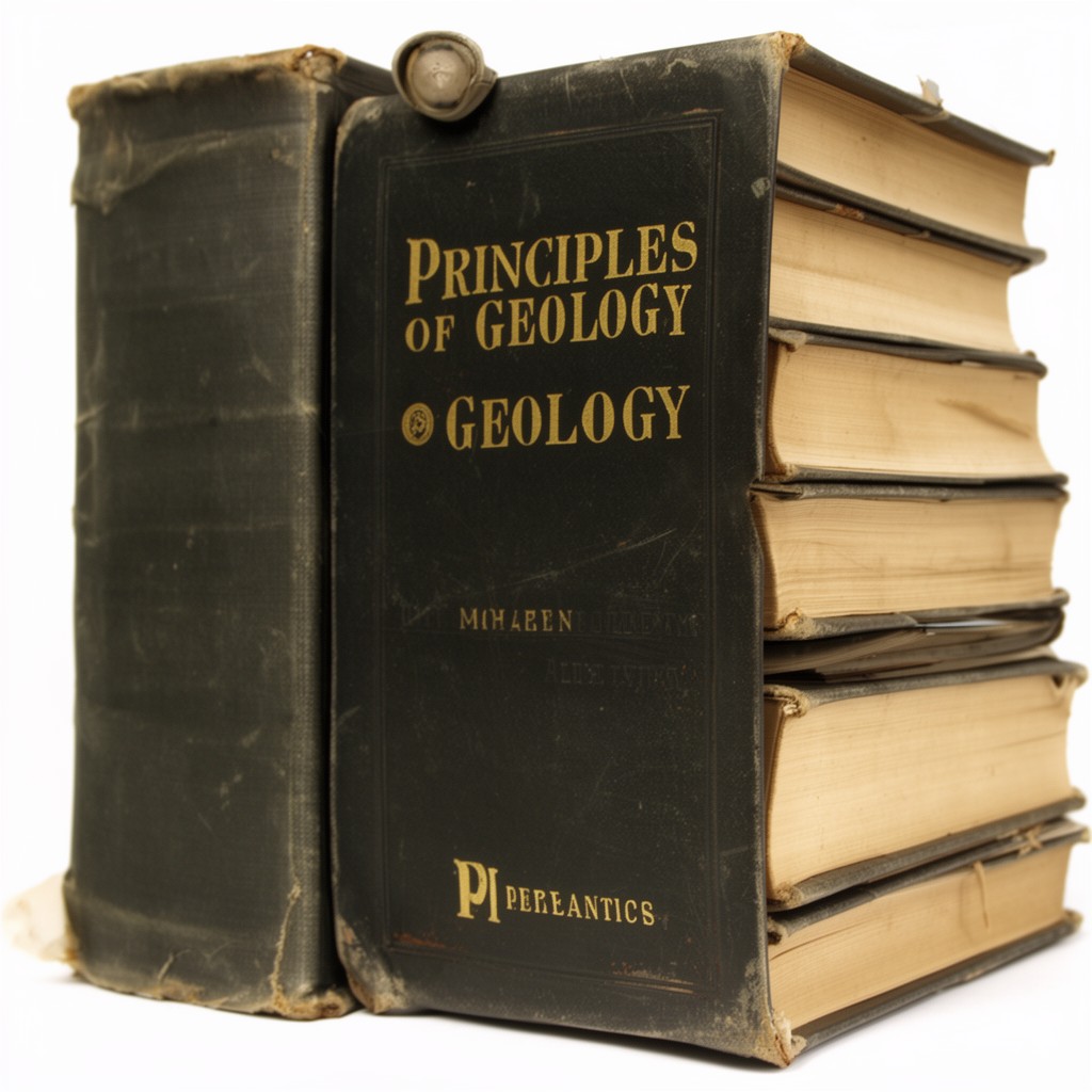 AI-generated illustration of Principles of Geology