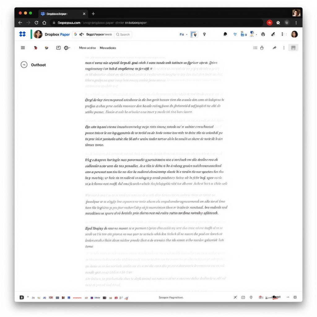 AI-generated illustration of Dropbox Paper