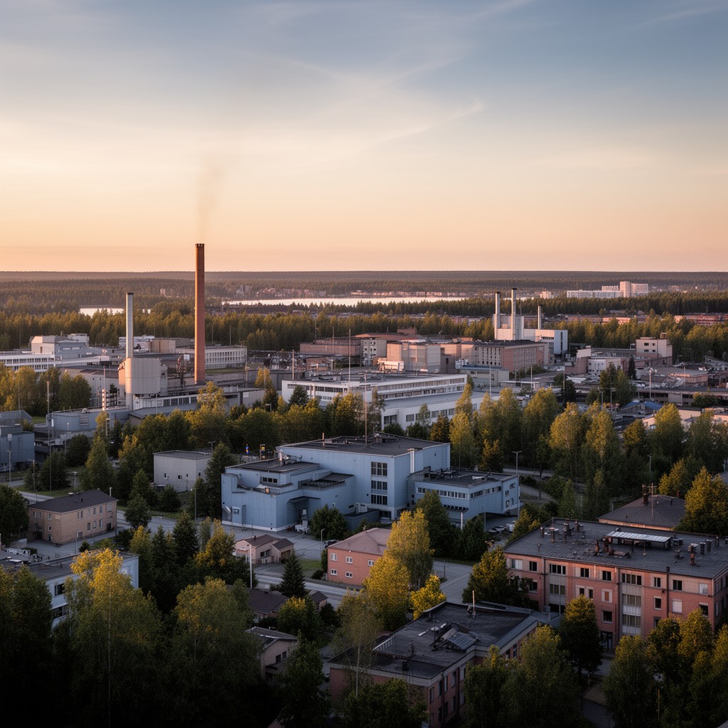 AI-generated illustration of Town of Nokia, Finland