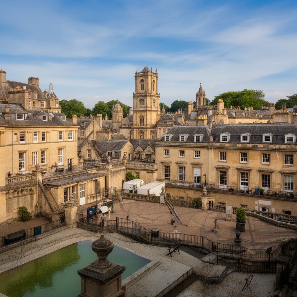 AI-generated illustration of Bath, Somerset, England