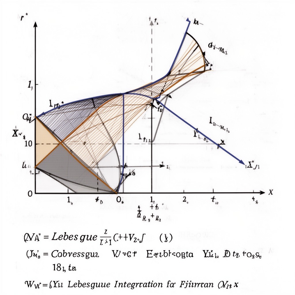 AI-generated illustration of Lebesgue integration