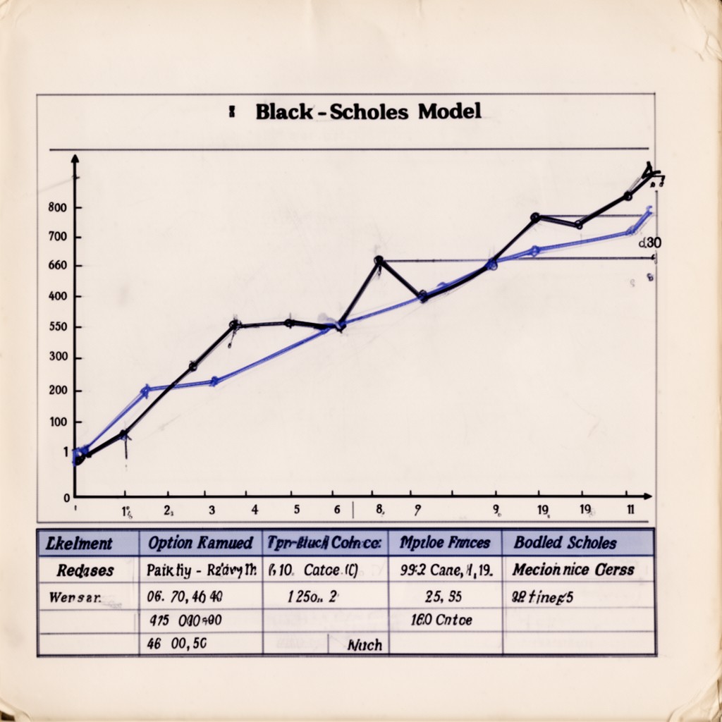 AI-generated illustration of Black–Scholes model