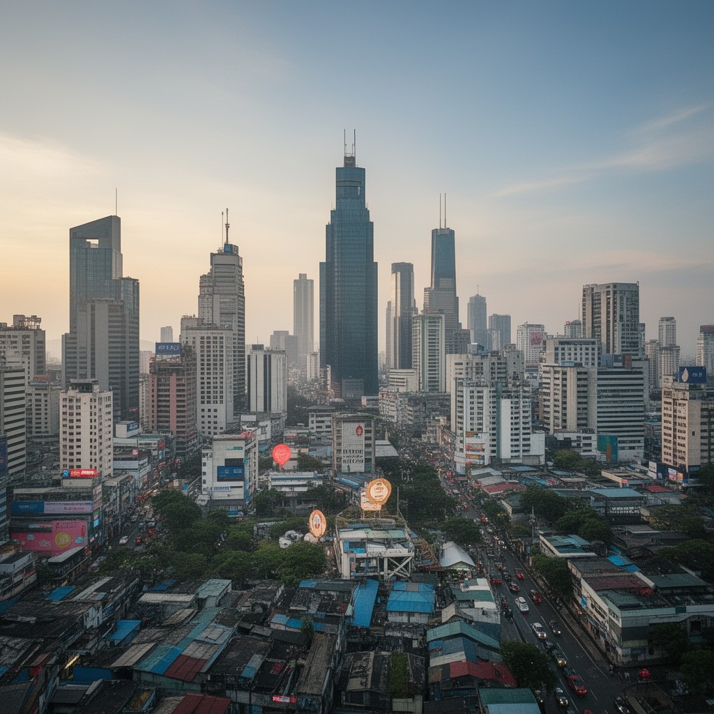 AI-generated illustration of Mandaluyong, Metro Manila, Philippines