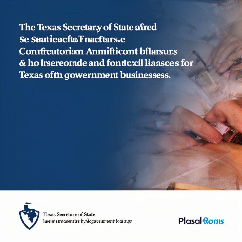 AI-generated illustration of Texas Secretary of State