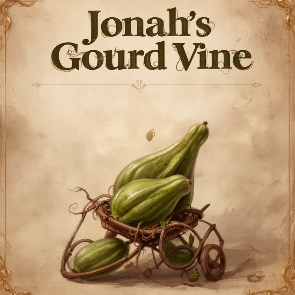AI-generated illustration of Jonah’s Gourd Vine