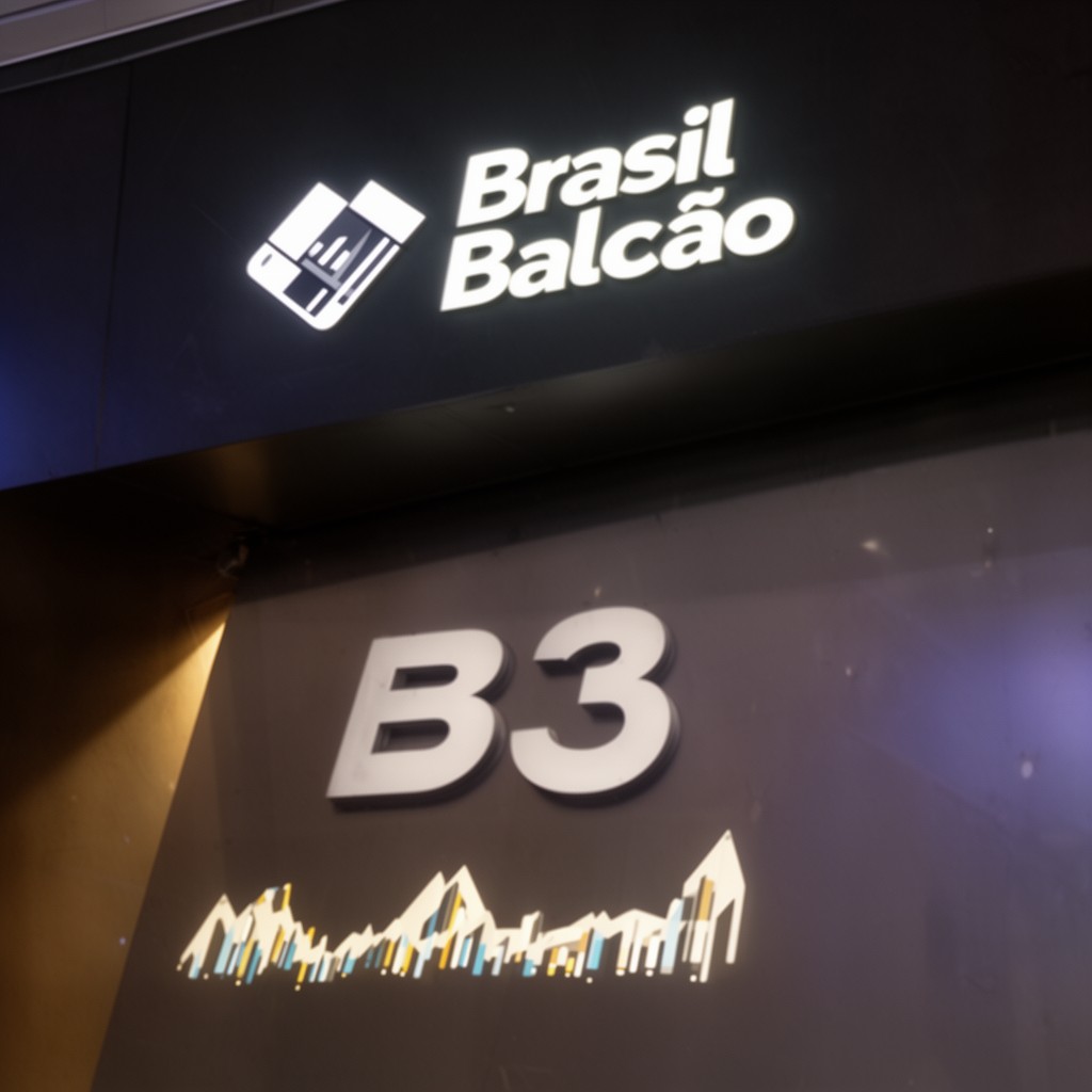 AI-generated illustration of B3 – Brasil Bolsa Balcão