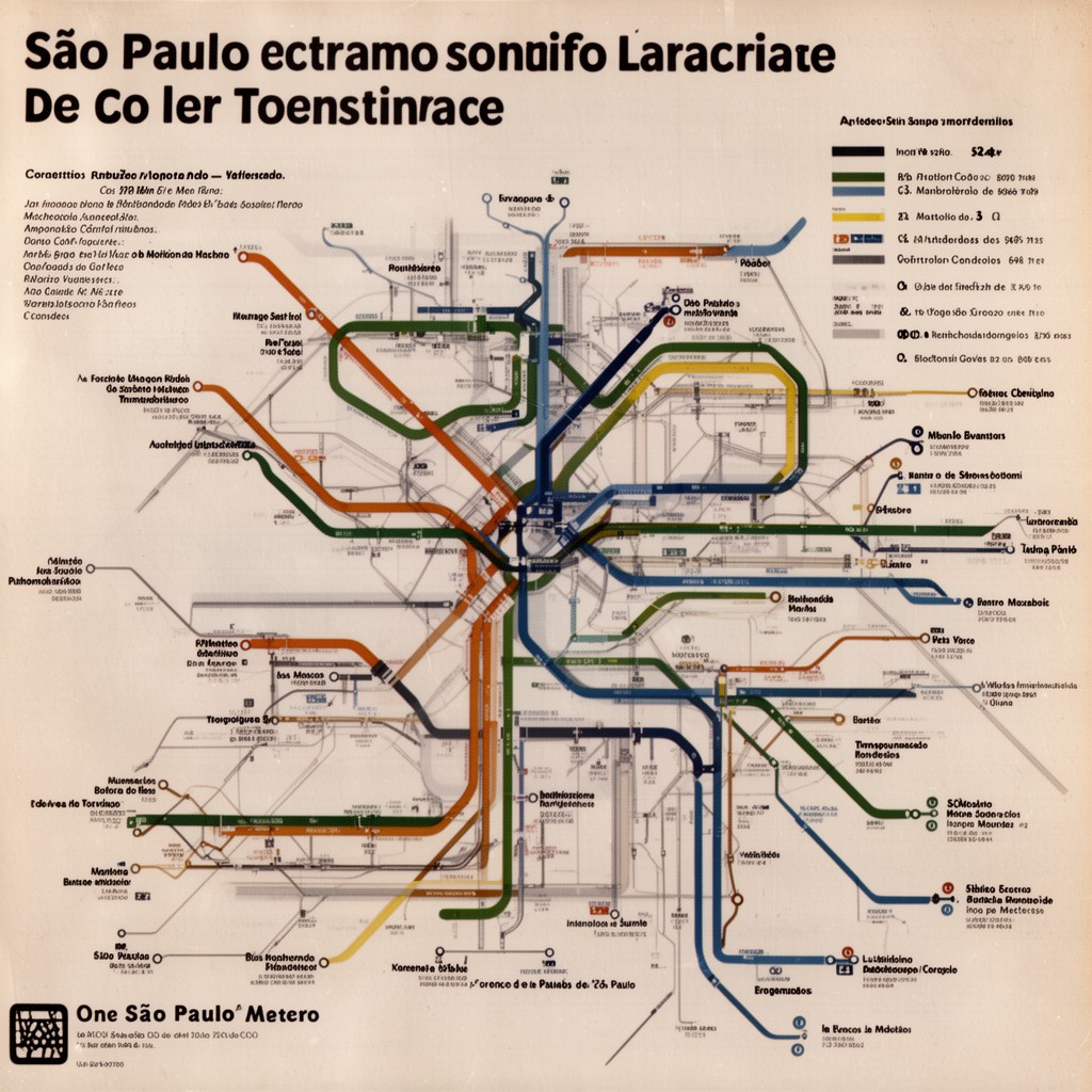 AI-generated illustration of São Paulo Metro