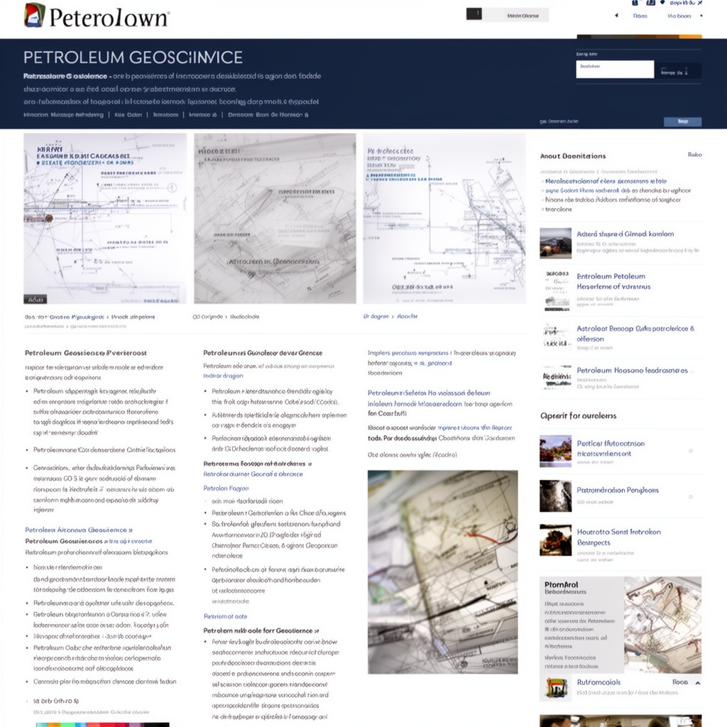 AI-generated illustration of Petroleum Geoscience