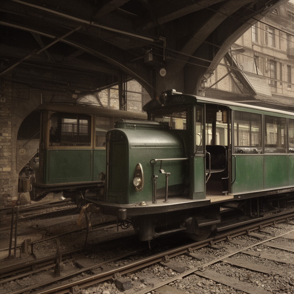 AI-generated illustration of Metropolitan Railway