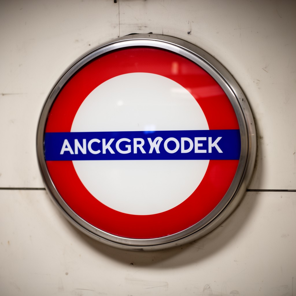 AI-generated illustration of tube roundel