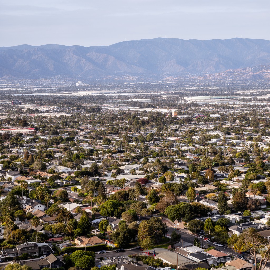 AI-generated illustration of North Orange County