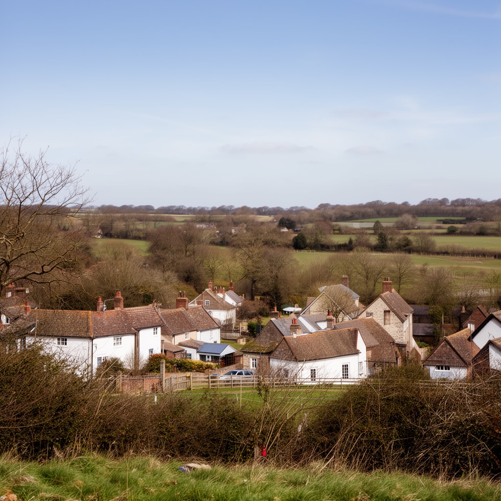 AI-generated illustration of Burnham Thorpe, Norfolk, England