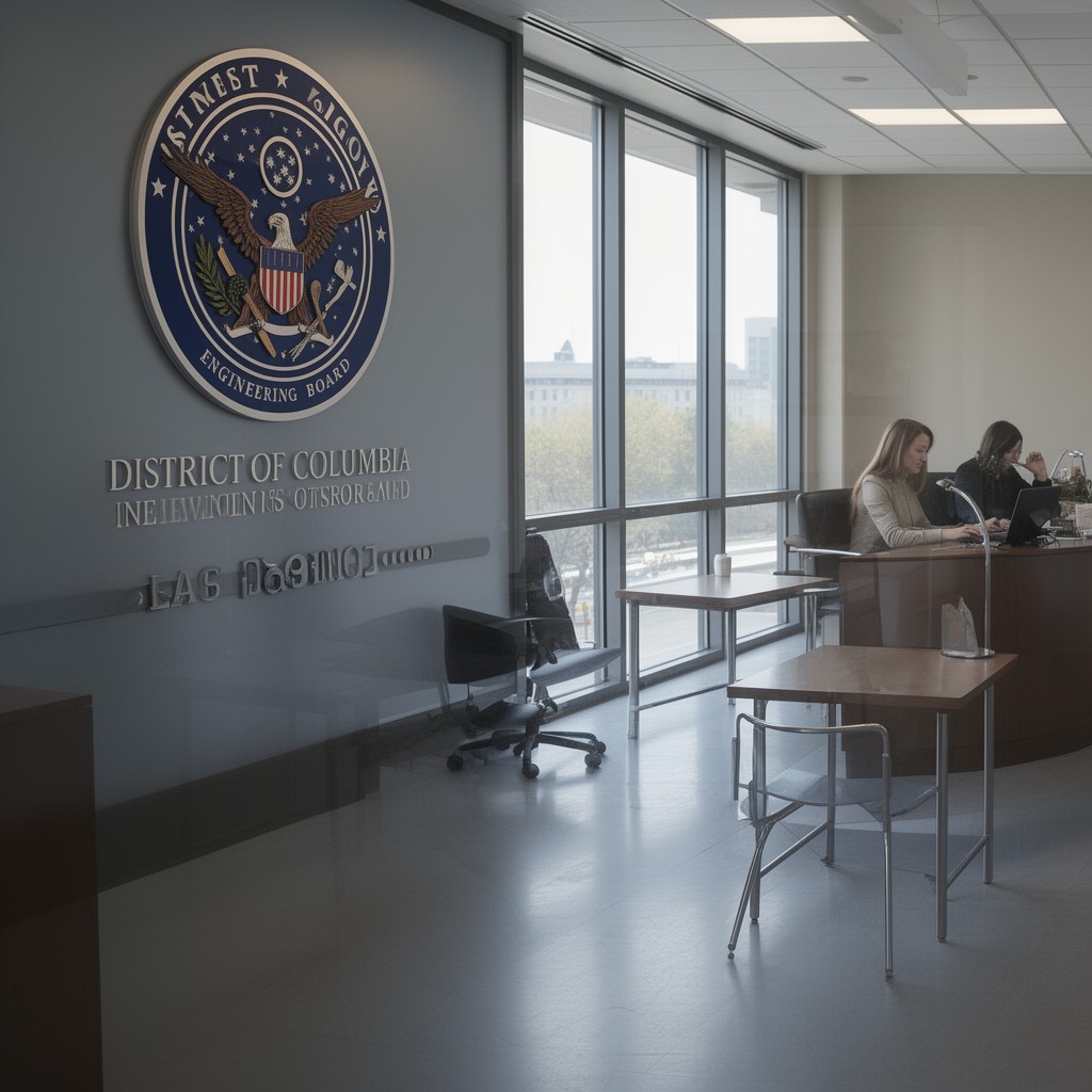 AI-generated illustration of District of Columbia engineering board