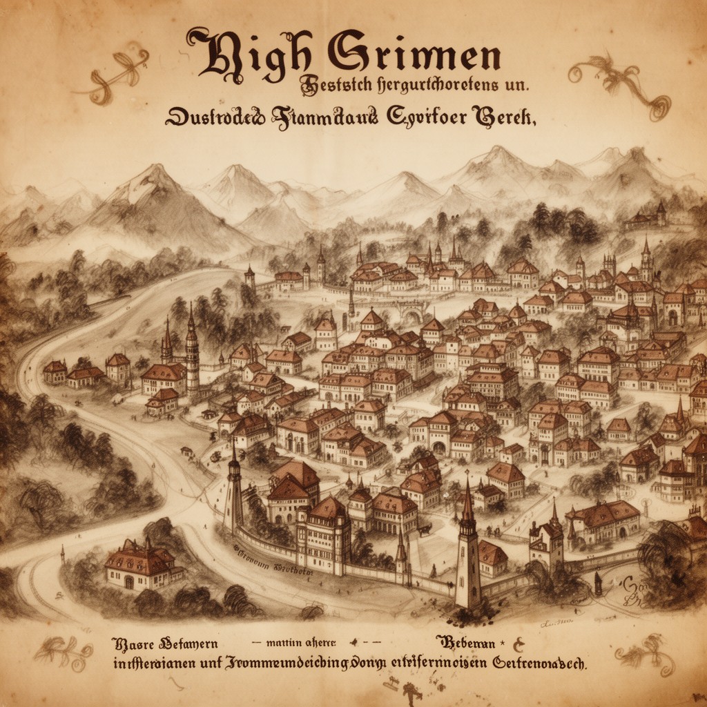 AI-generated illustration of High German