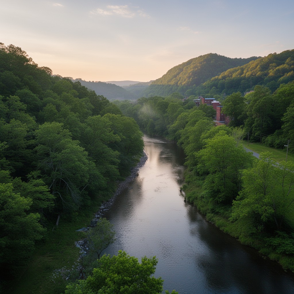 AI-generated illustration of Housatonic River