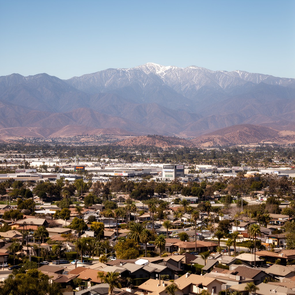 AI-generated illustration of Rancho Cucamonga, California