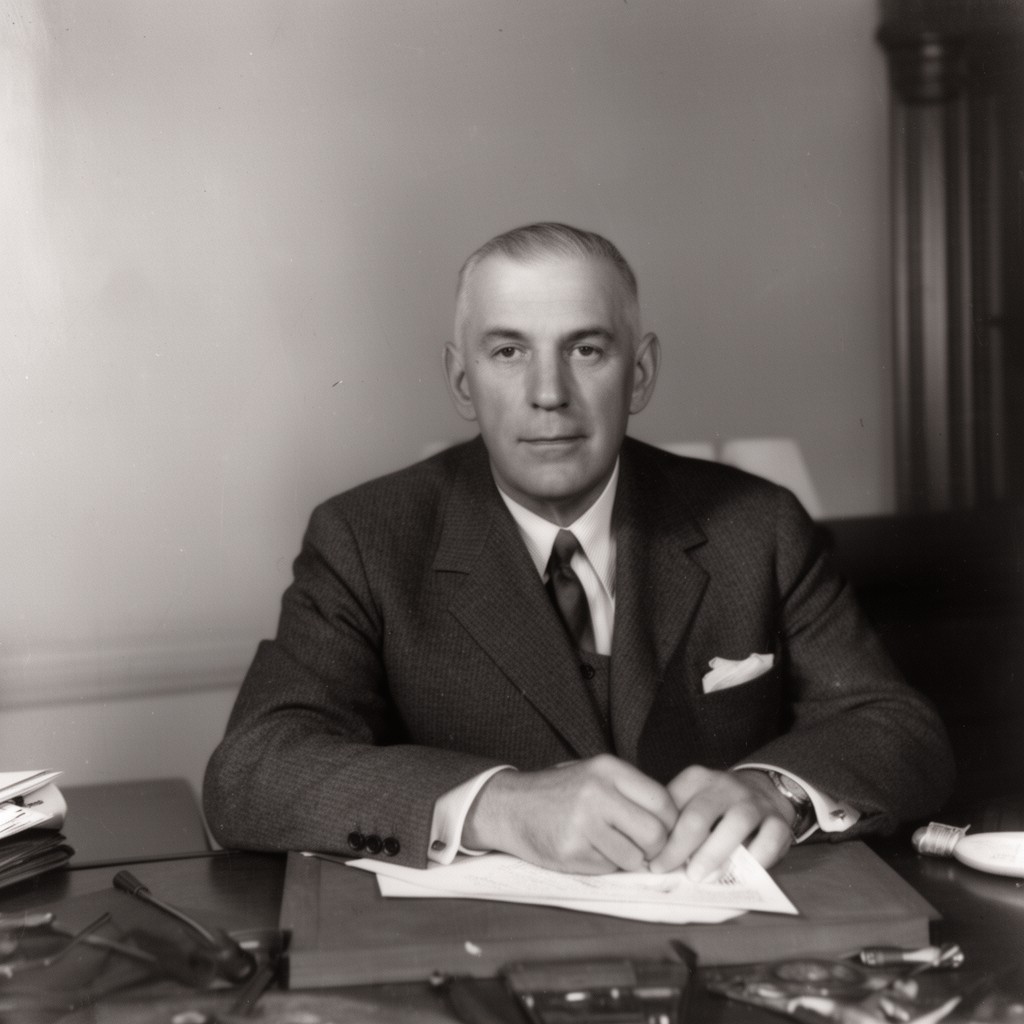 AI-generated illustration of Eugene F. Black