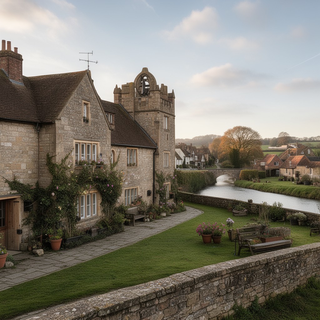 AI-generated illustration of Evesham