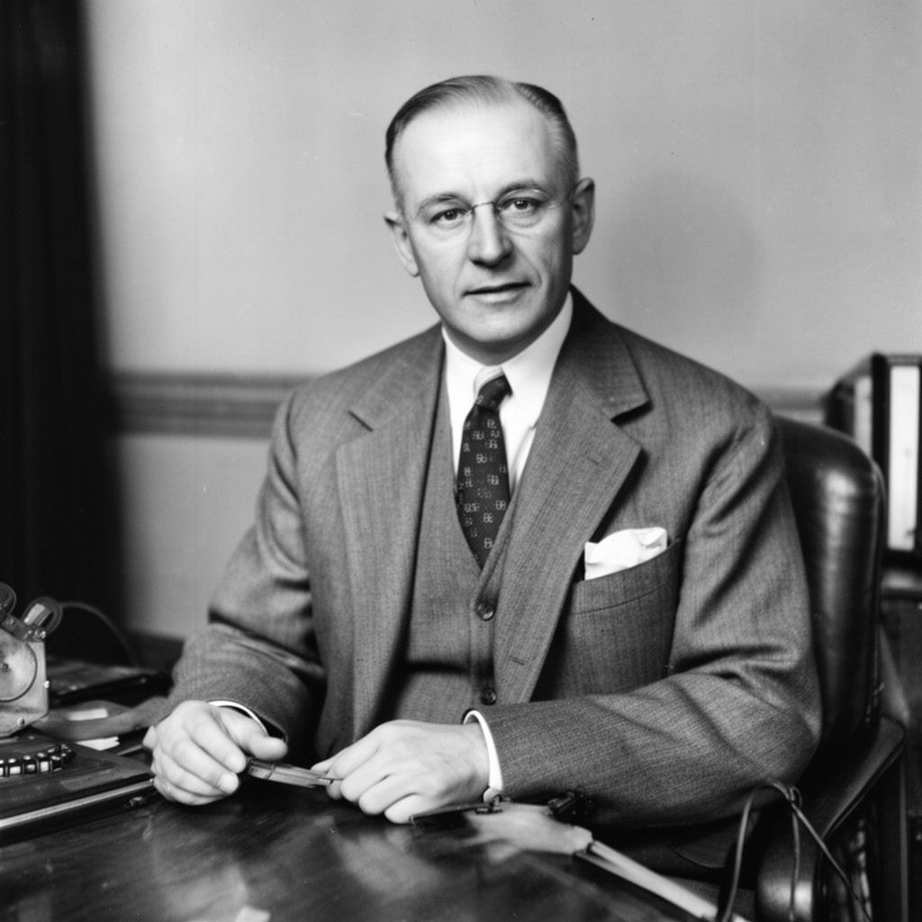 AI-generated illustration of John Clarence Karcher