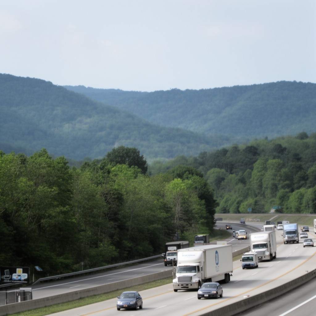 AI-generated illustration of Interstate 81