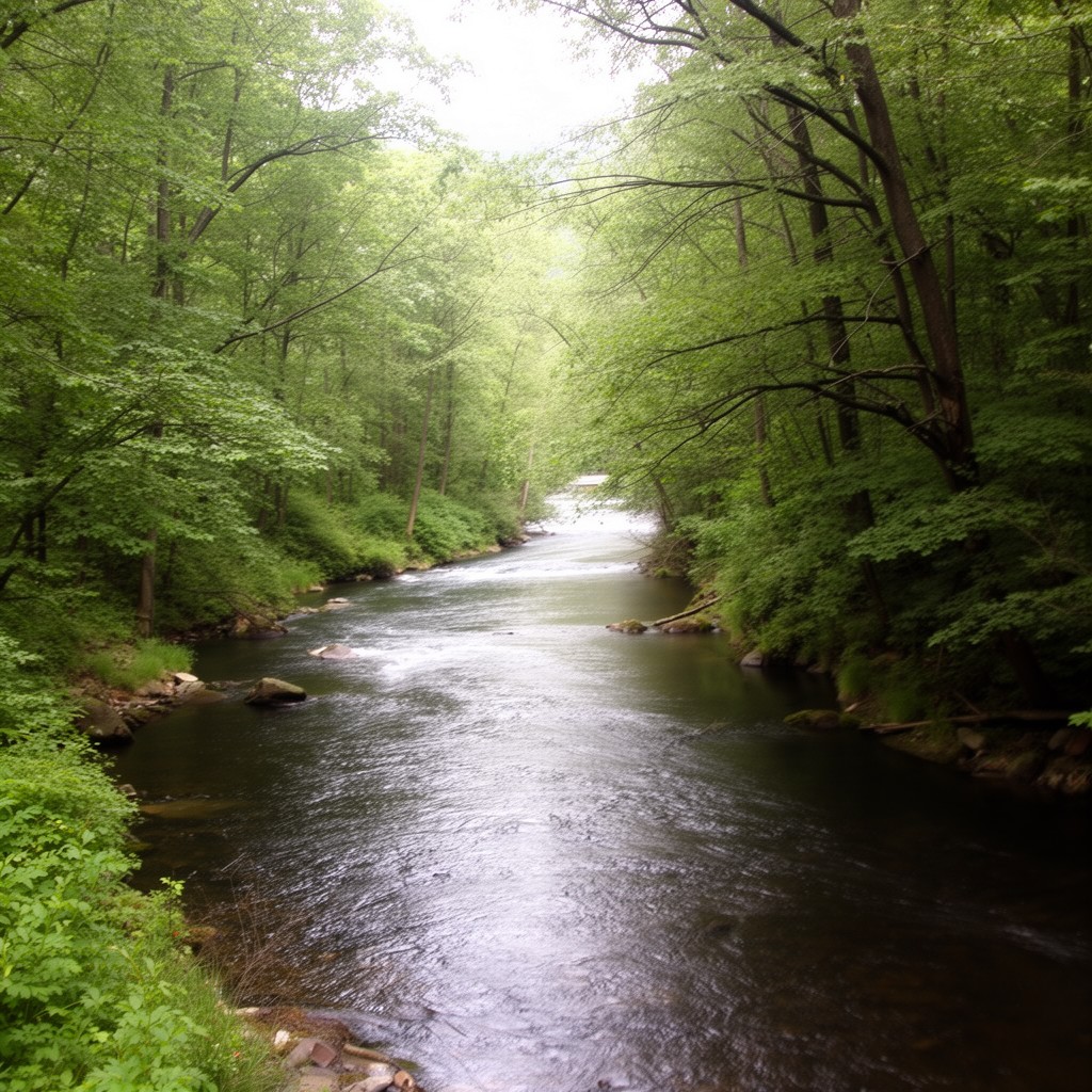 AI-generated illustration of Kisco River