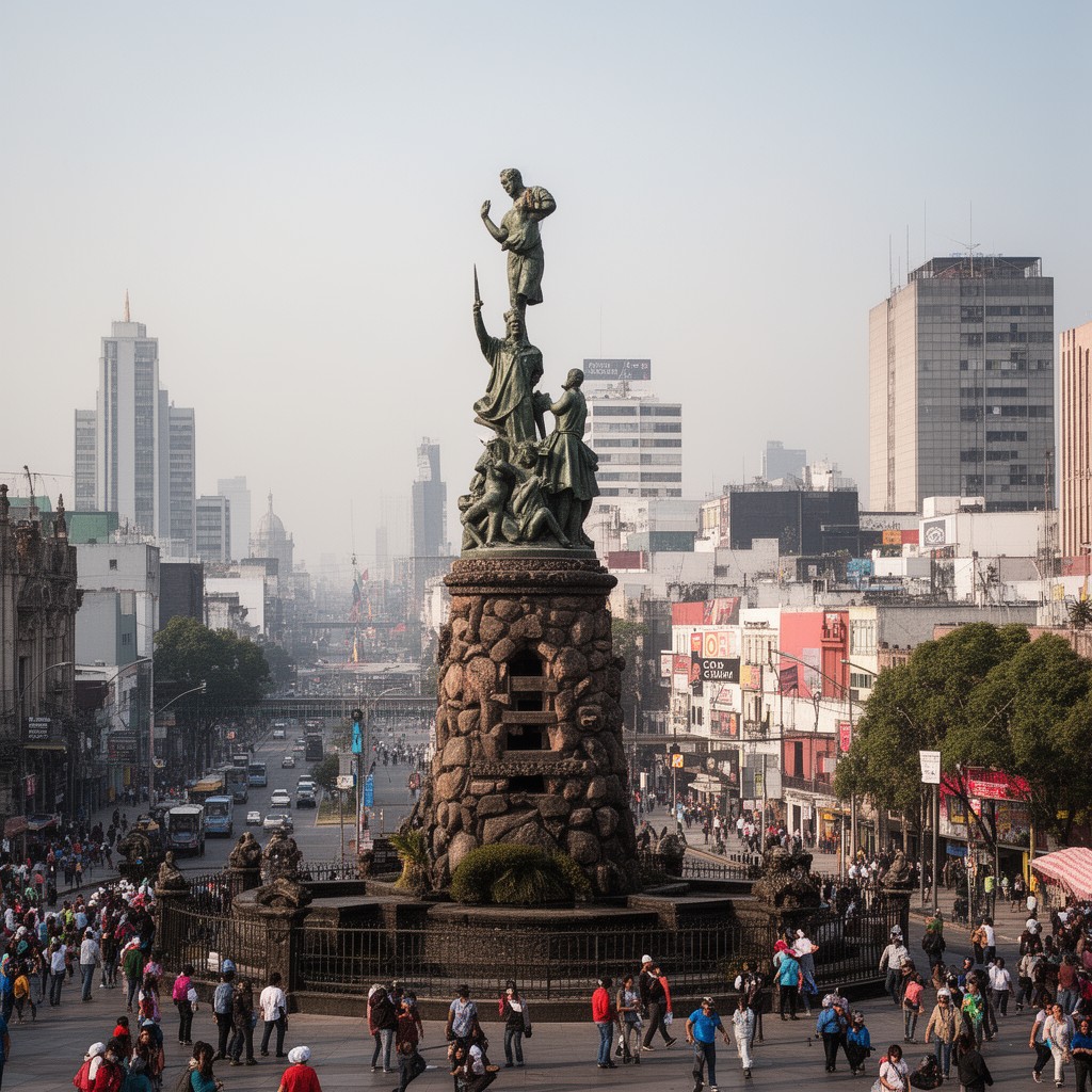 AI-generated illustration of Cuauhtémoc, Mexico City