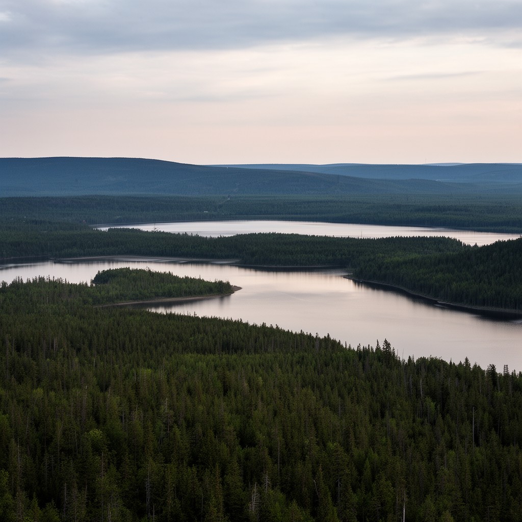 AI-generated illustration of Gogebic County, Michigan
