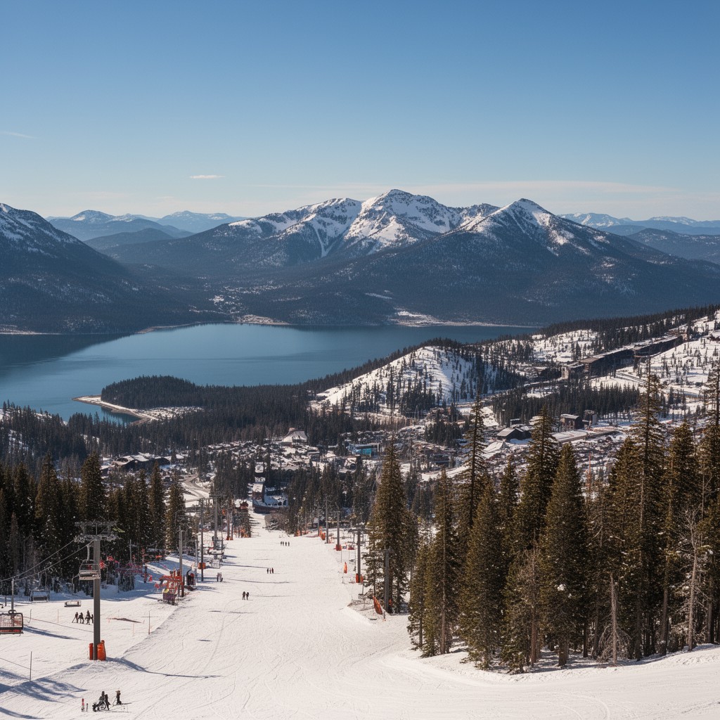 AI-generated illustration of Heavenly Mountain Resort