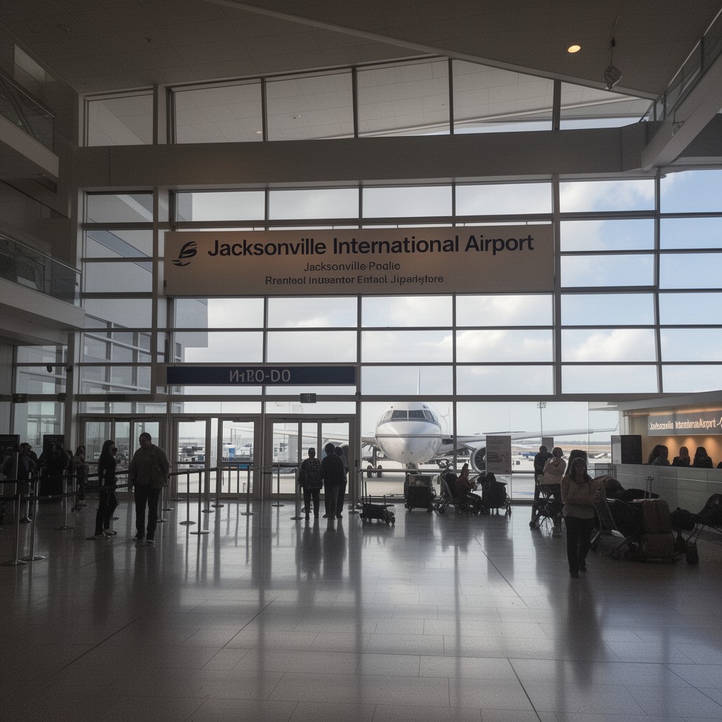 AI-generated illustration of Jacksonville International Airport