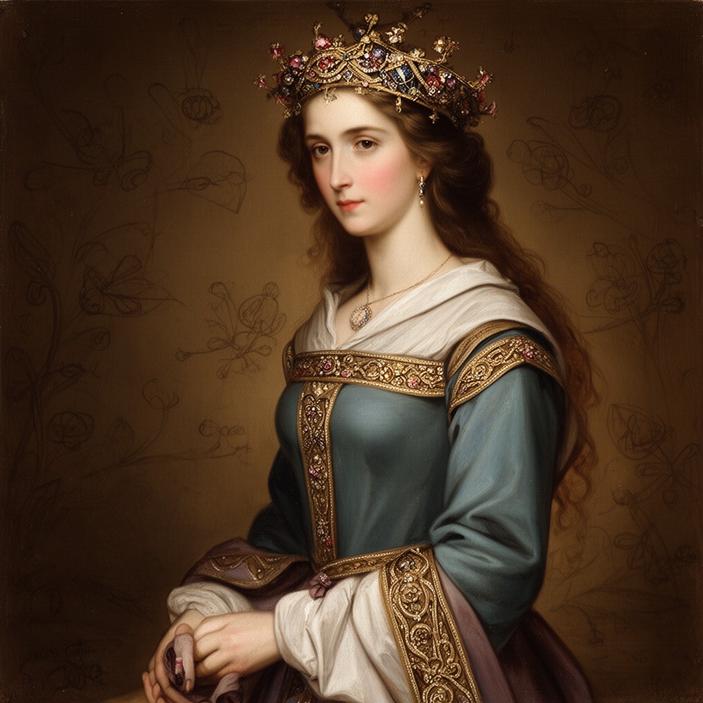 AI-generated illustration of Elizabeth of Rhuddlan