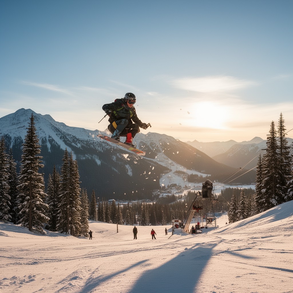 AI-generated illustration of Whistler Blackcomb