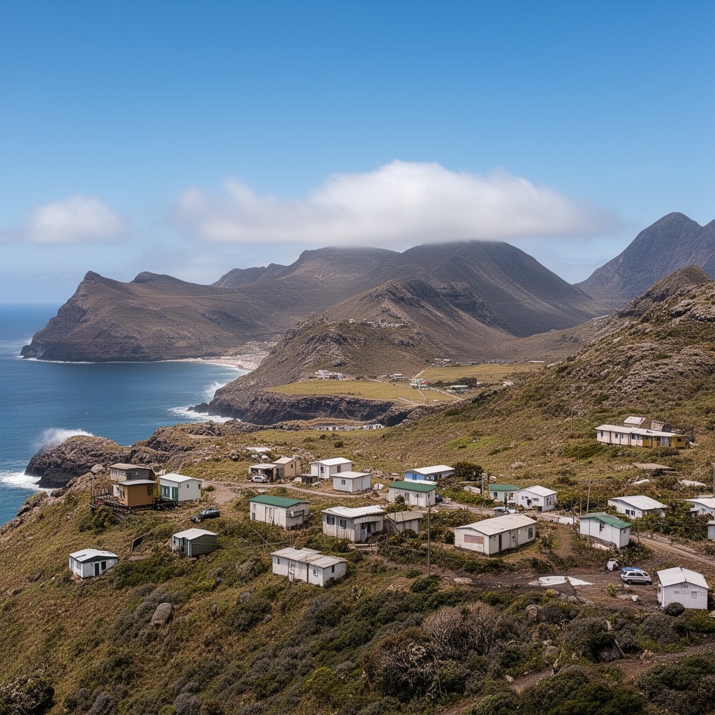 AI-generated illustration of British Overseas Territory of Saint Helena, Ascension and Tristan da Cunha