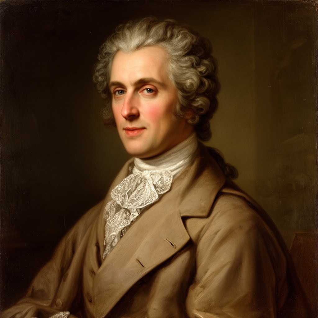 AI-generated illustration of Albrecht von Haller