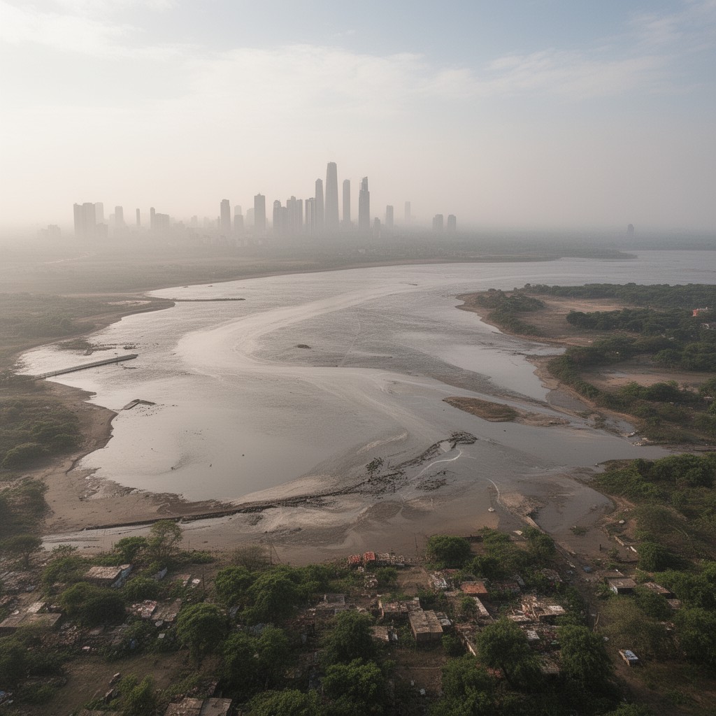 AI-generated illustration of Gulf of Khambhat