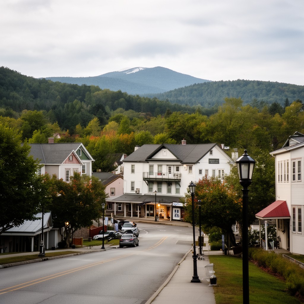 AI-generated illustration of Plymouth, New Hampshire, United States