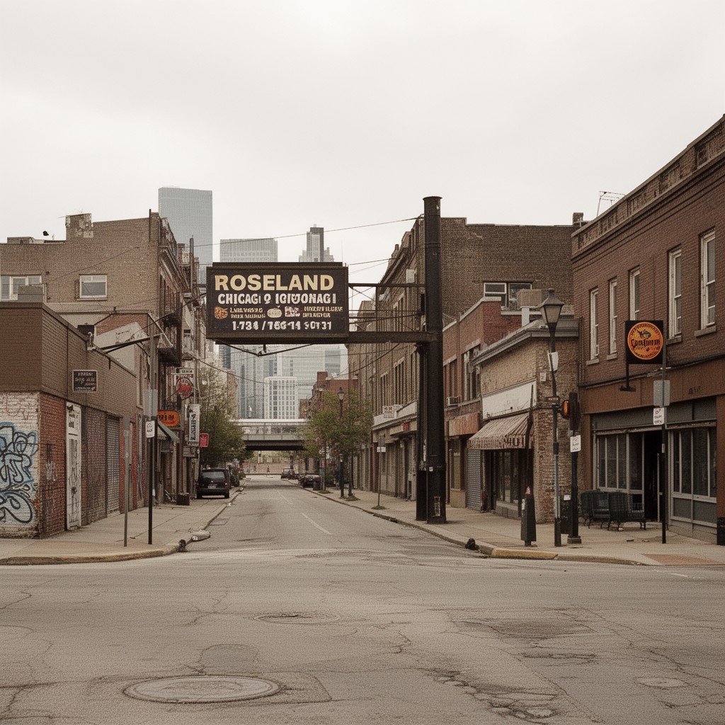 AI-generated illustration of Roseland, Chicago