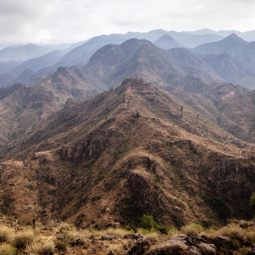 AI-generated illustration of Sierra de Pachuca