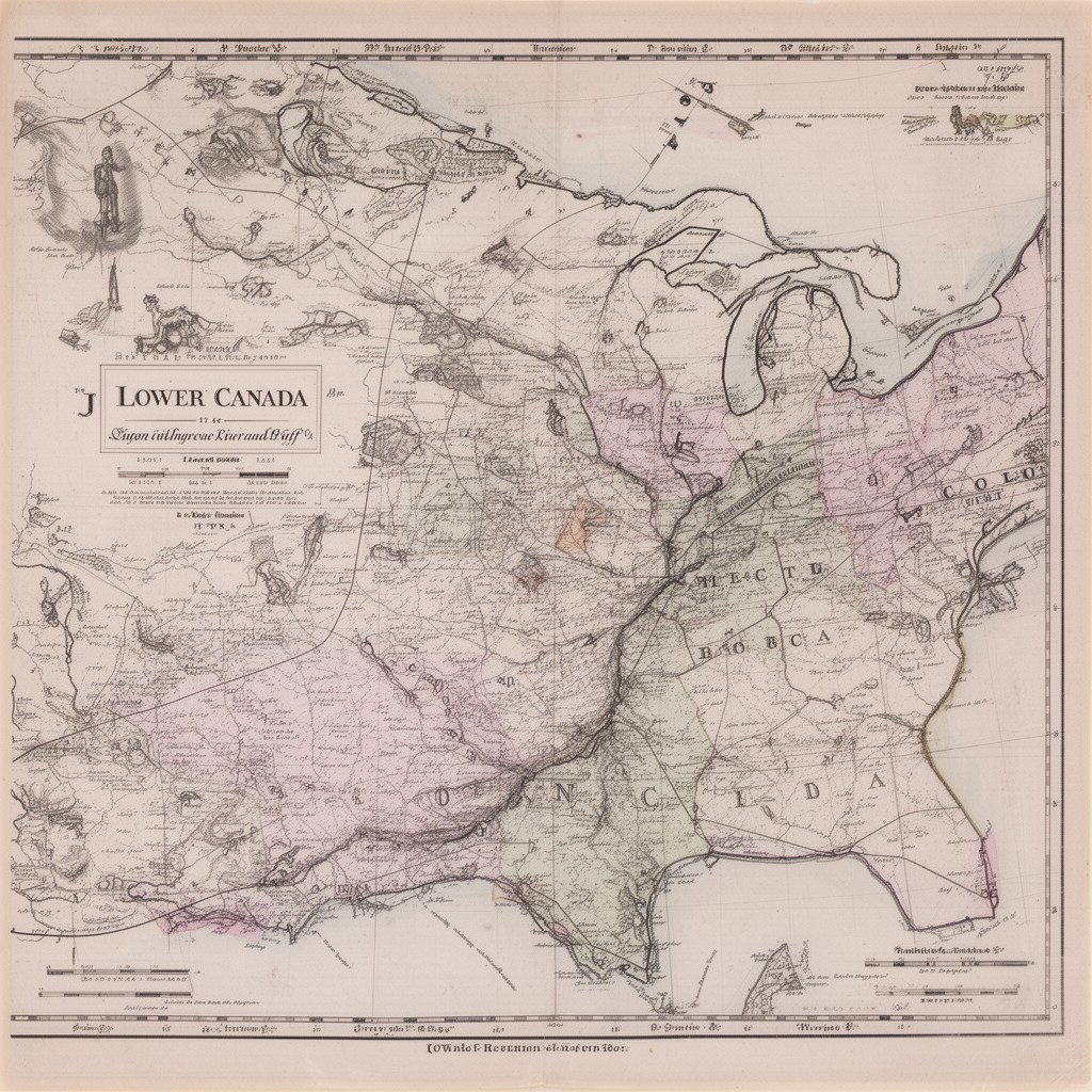 AI-generated illustration of Lower Canada