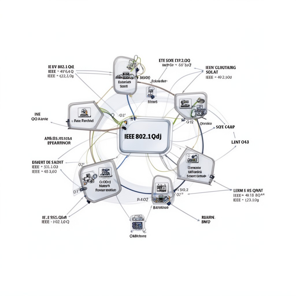 AI-generated illustration of IEEE 802.1Qdj