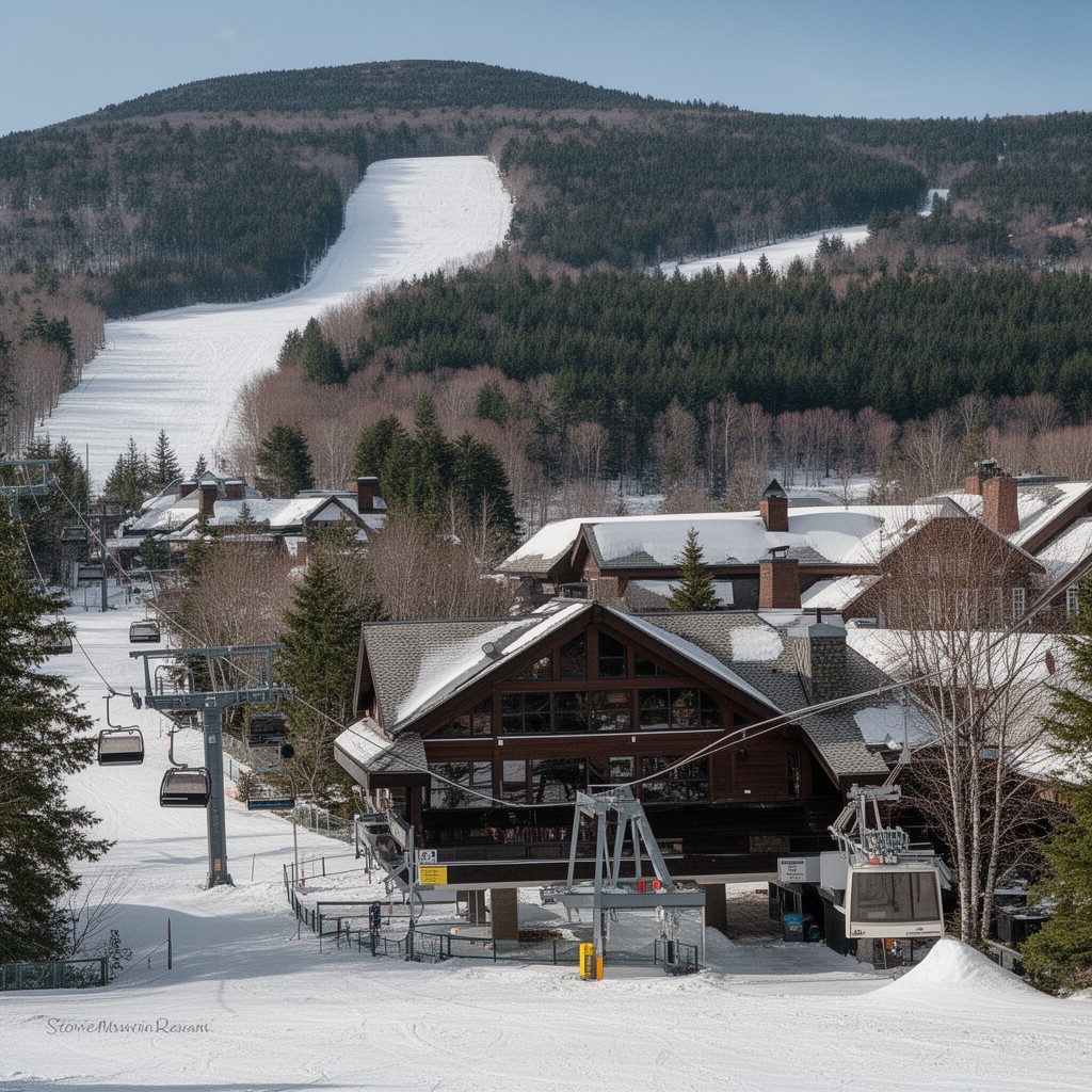 AI-generated illustration of Stowe Mountain Resort