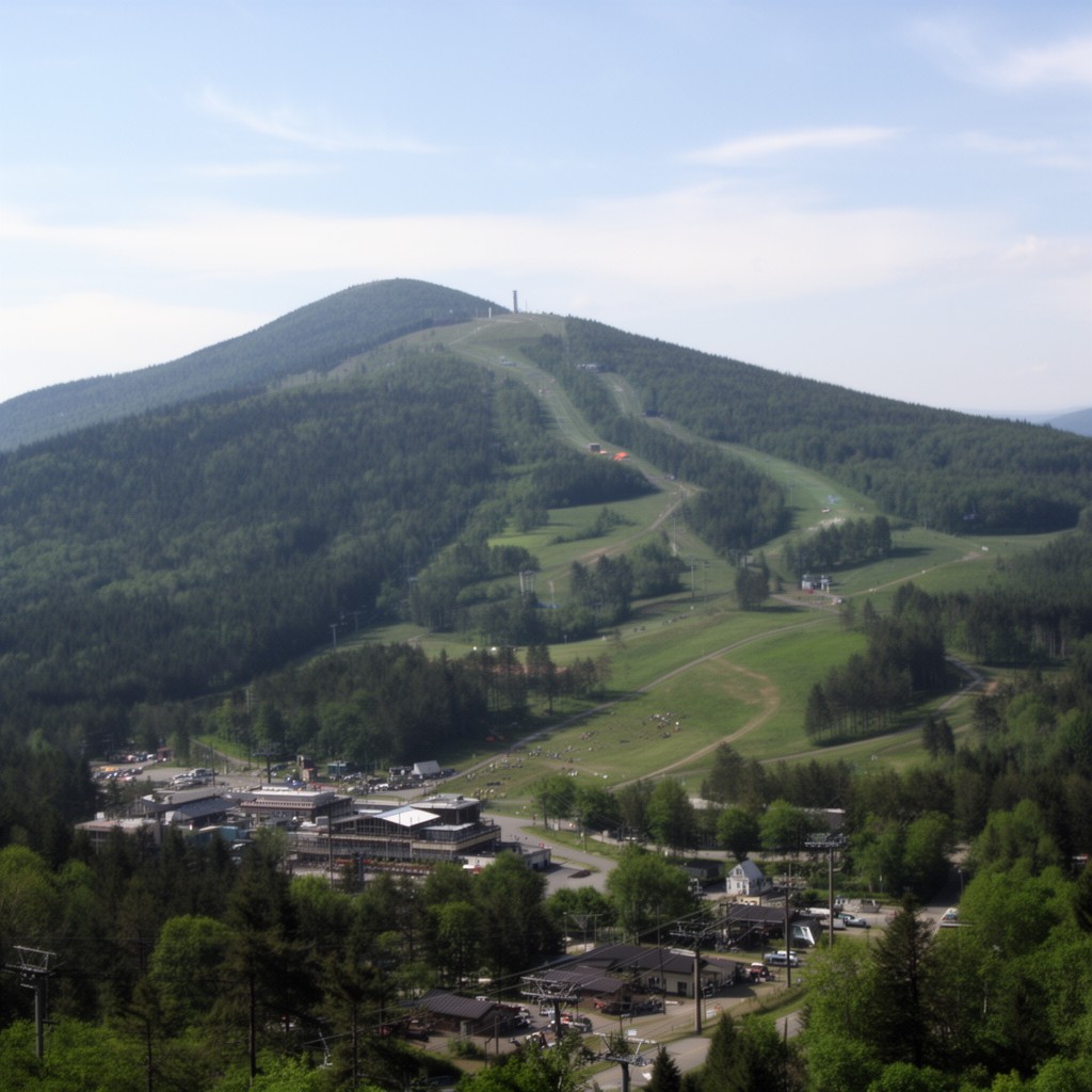 AI-generated illustration of Hunter Mountain