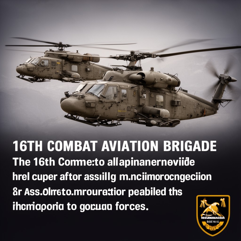 AI-generated illustration of 16th Combat Aviation Brigade