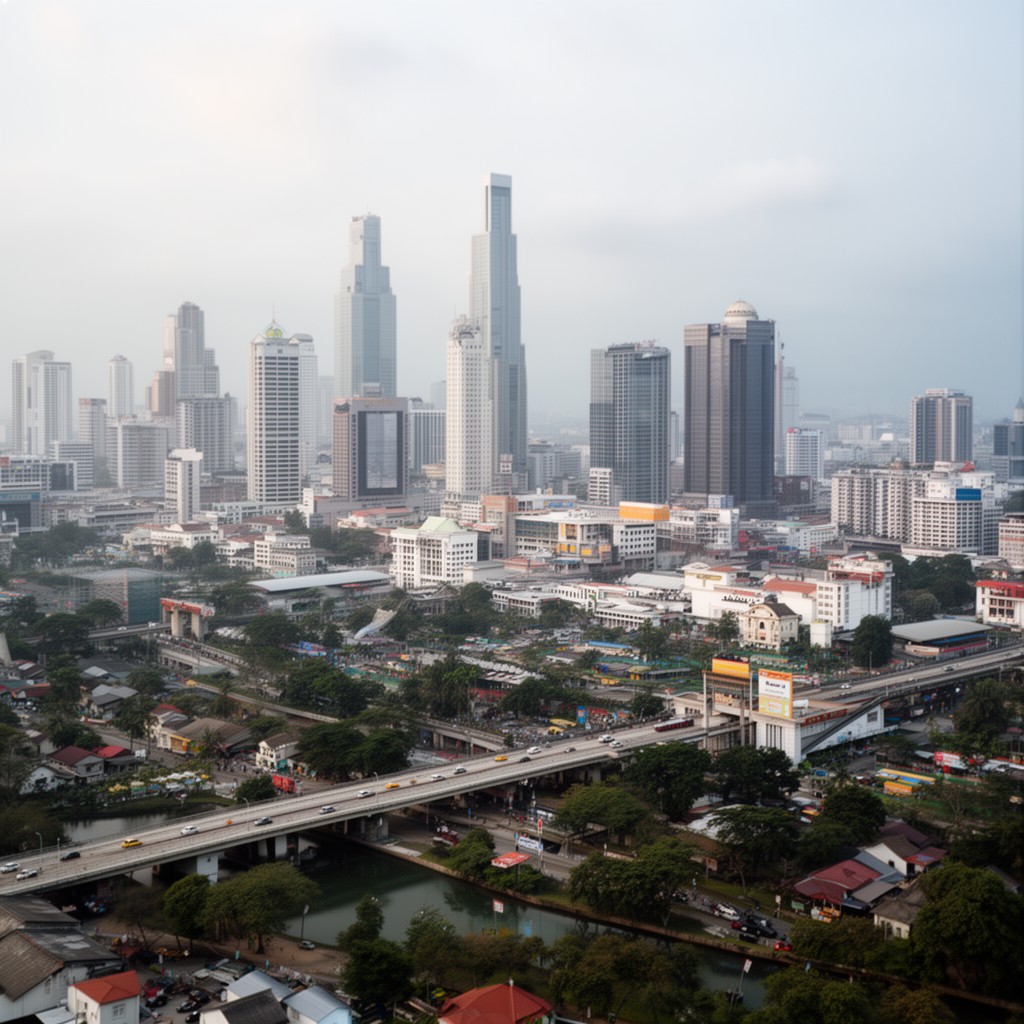 AI-generated illustration of Johor Bahru