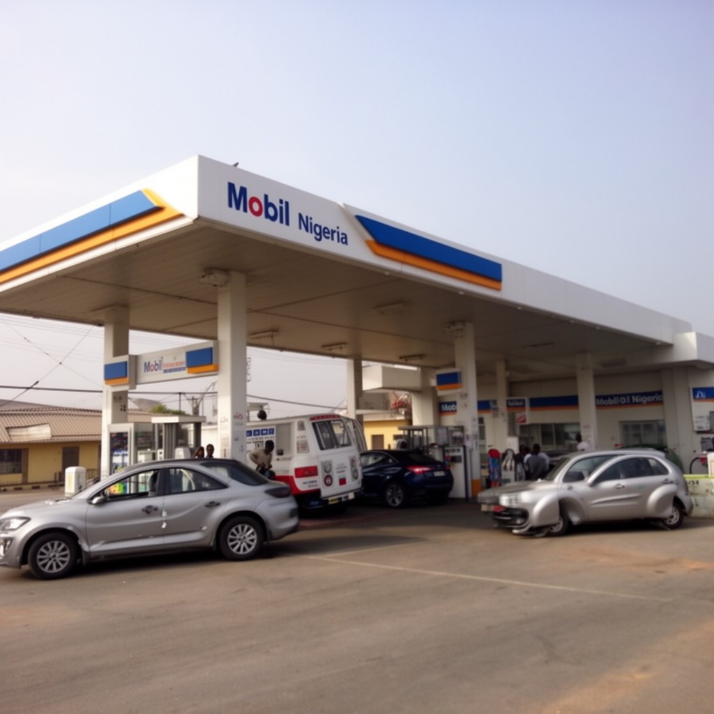 AI-generated illustration of Mobil Oil Nigeria