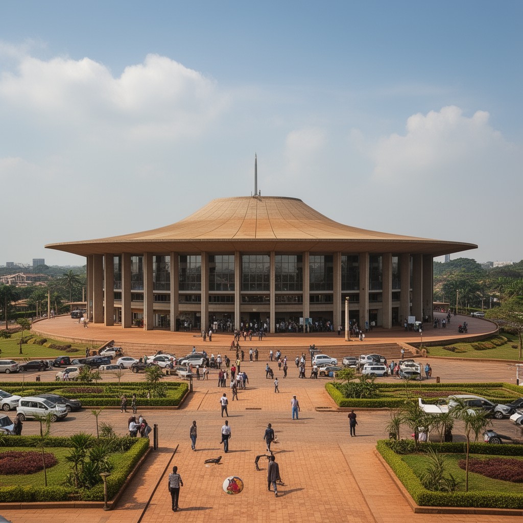 AI-generated illustration of National Assembly Complex