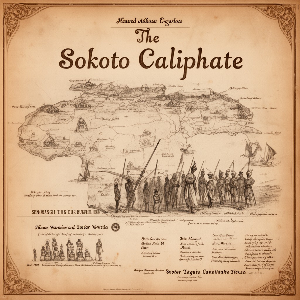 AI-generated illustration of Sokoto Caliphate