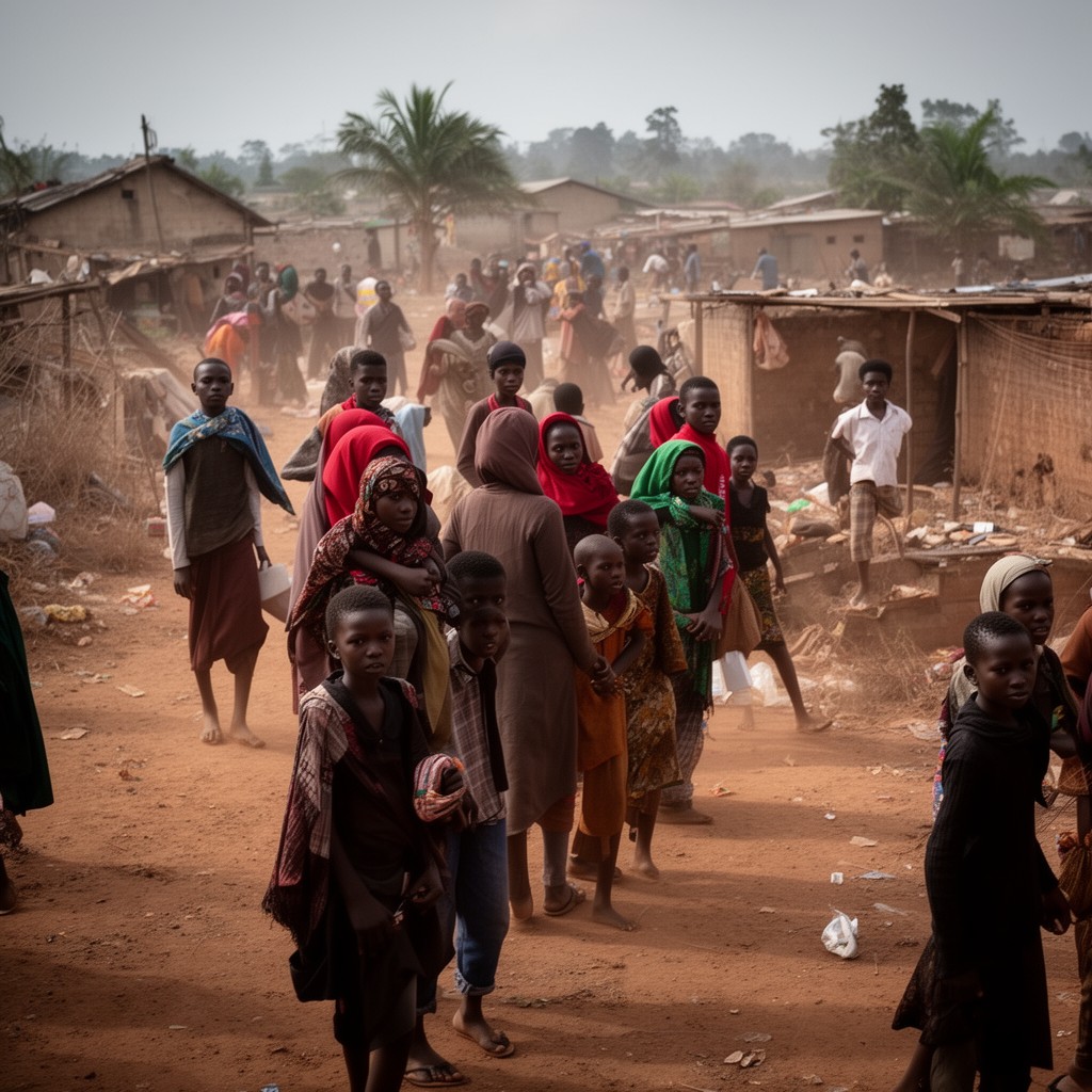 AI-generated illustration of Boko Haram insurgency