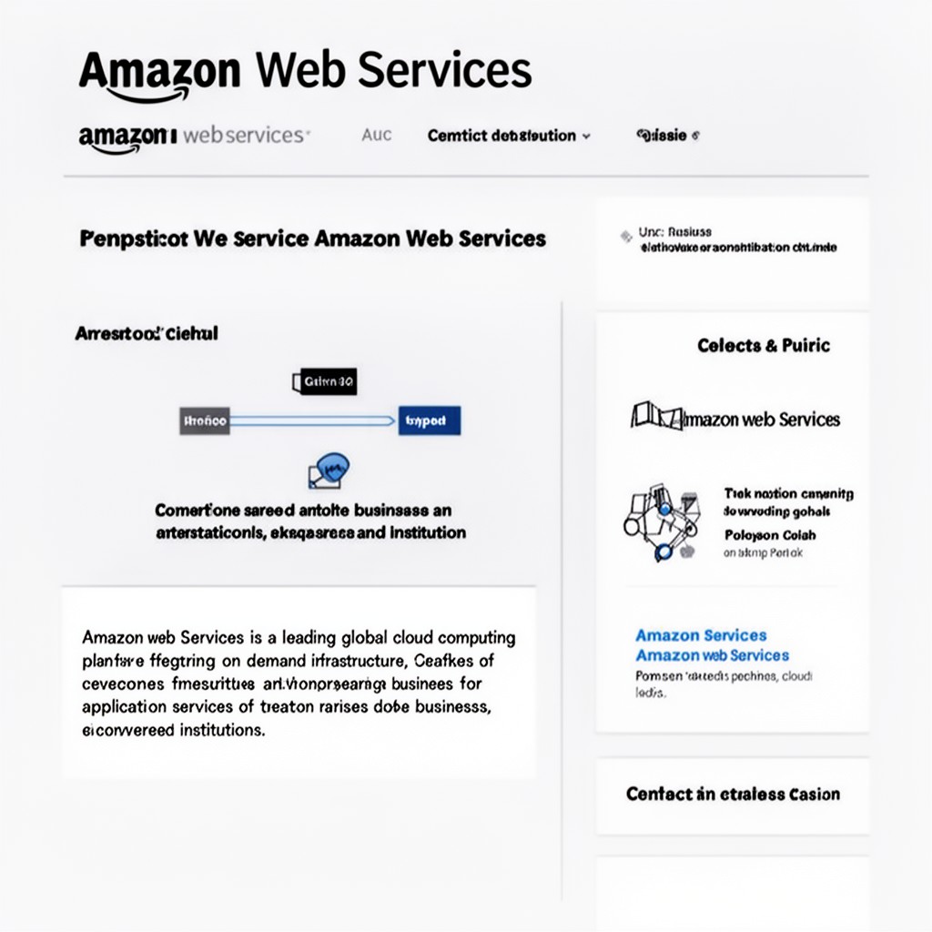 AI-generated illustration of Amazon Web Services